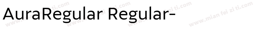 AuraRegular Regular字体转换